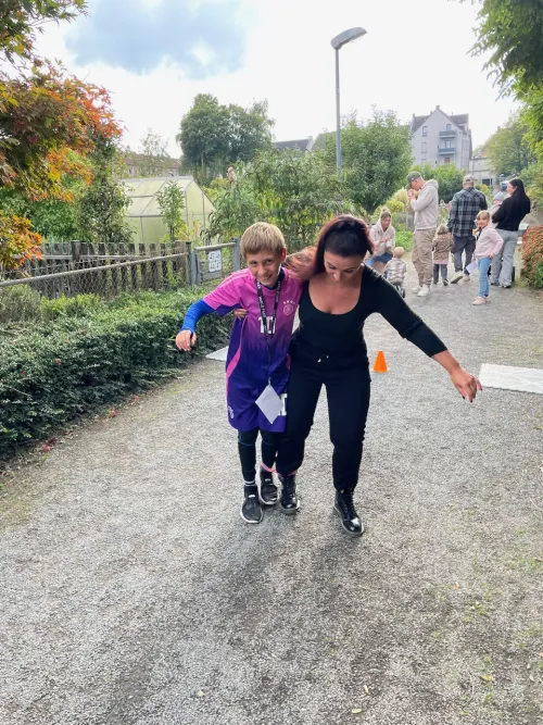 Beim Dreibeinlauf