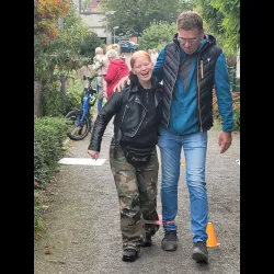 Beim Dreibeinlauf