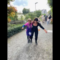 Beim Dreibeinlauf